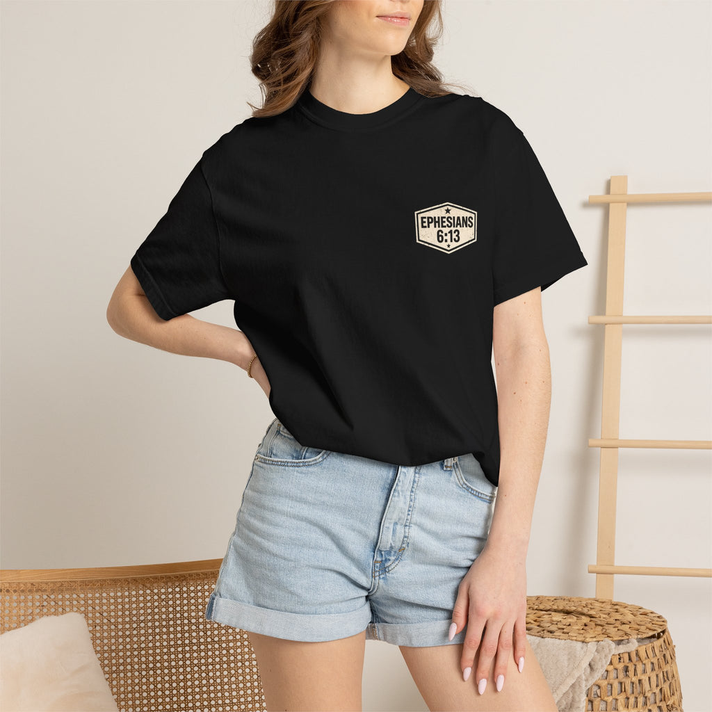Full Armor of God T-Shirt — Ephesians 6:13 Christian Faith Tee