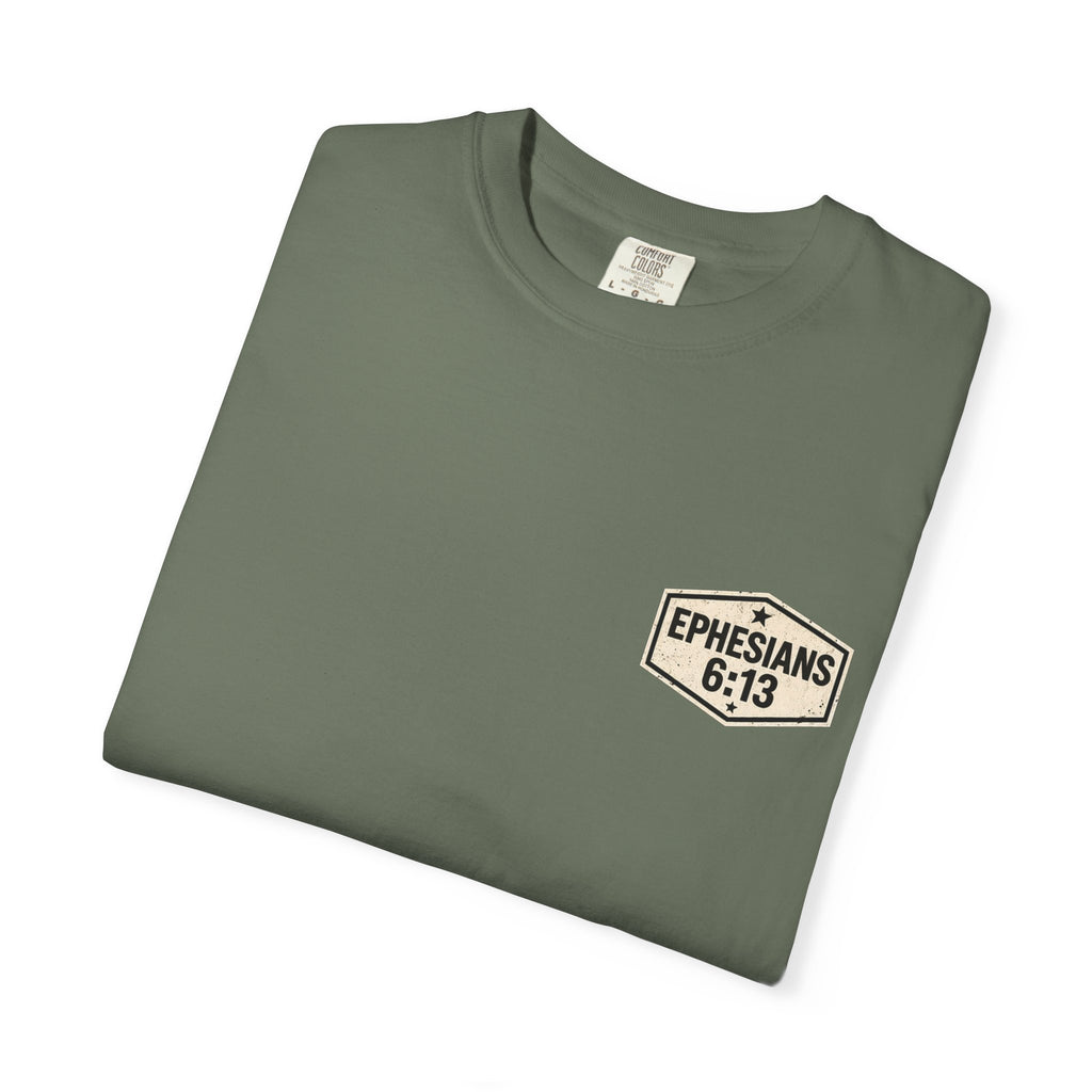 Full Armor of God T-Shirt — Ephesians 6:13 Christian Faith Tee