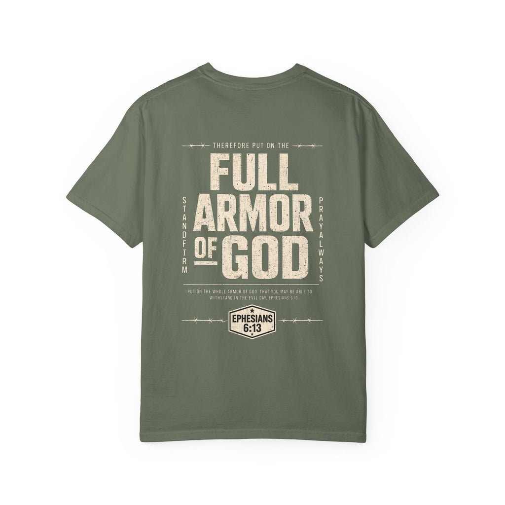 Full Armor of God T-Shirt — Ephesians 6:13 Christian Faith Tee