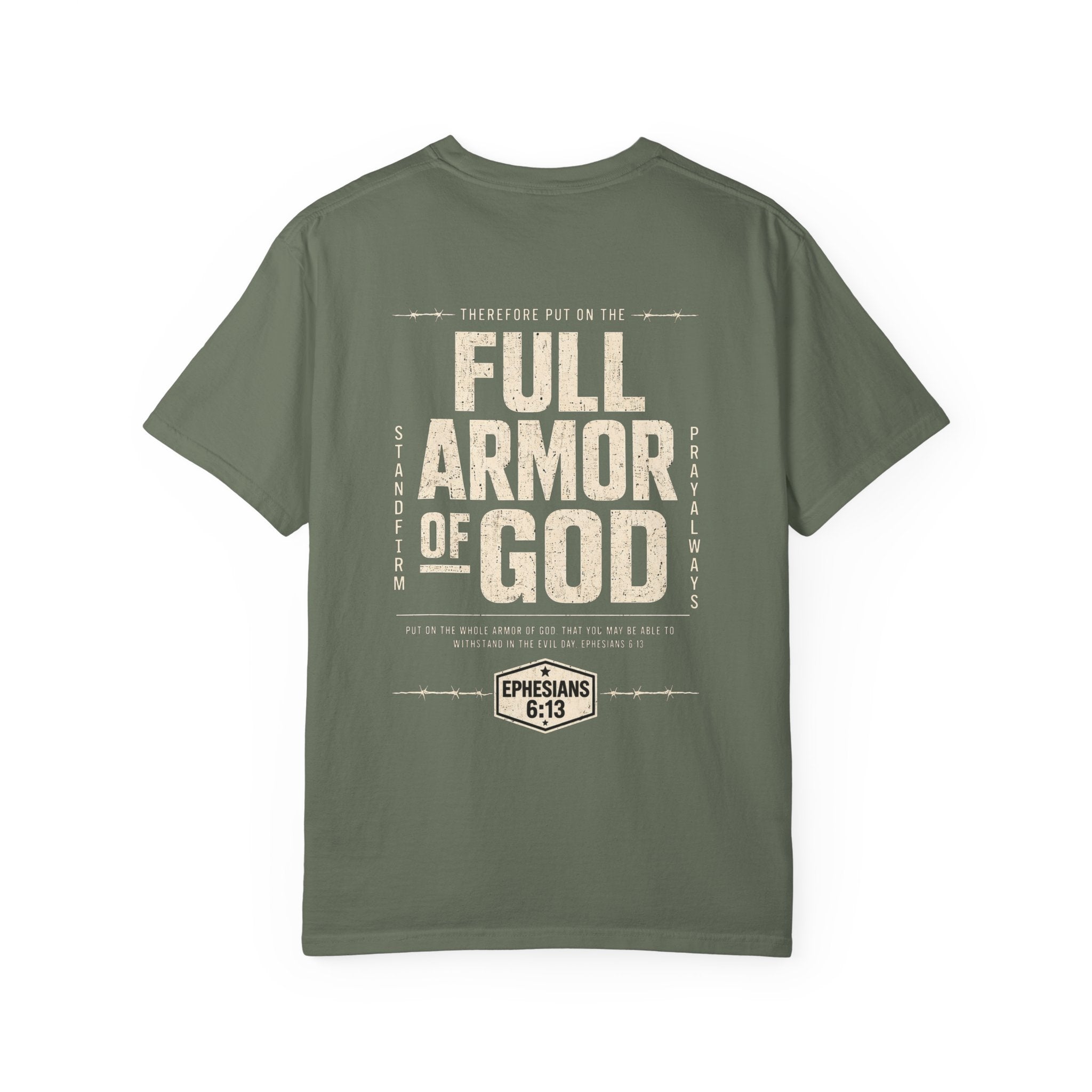 Full Armor of God T-Shirt — Ephesians 6:13 Christian Faith Tee