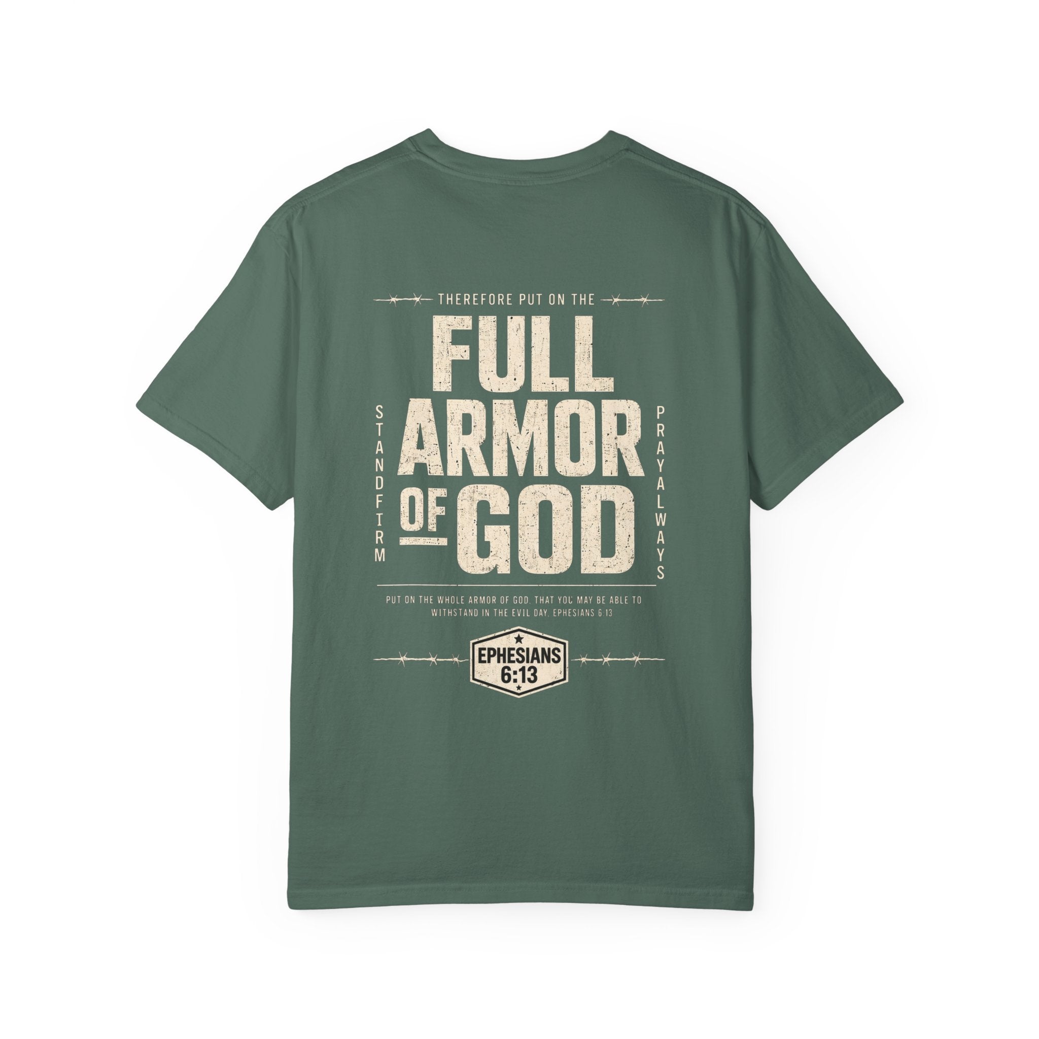 Full Armor of God T-Shirt — Ephesians 6:13 Christian Faith Tee