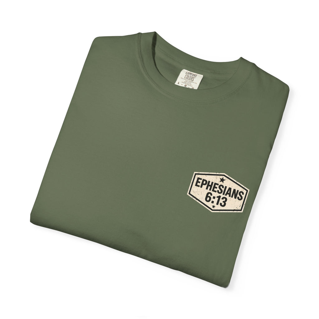 Full Armor of God T-Shirt — Ephesians 6:13 Christian Faith Tee