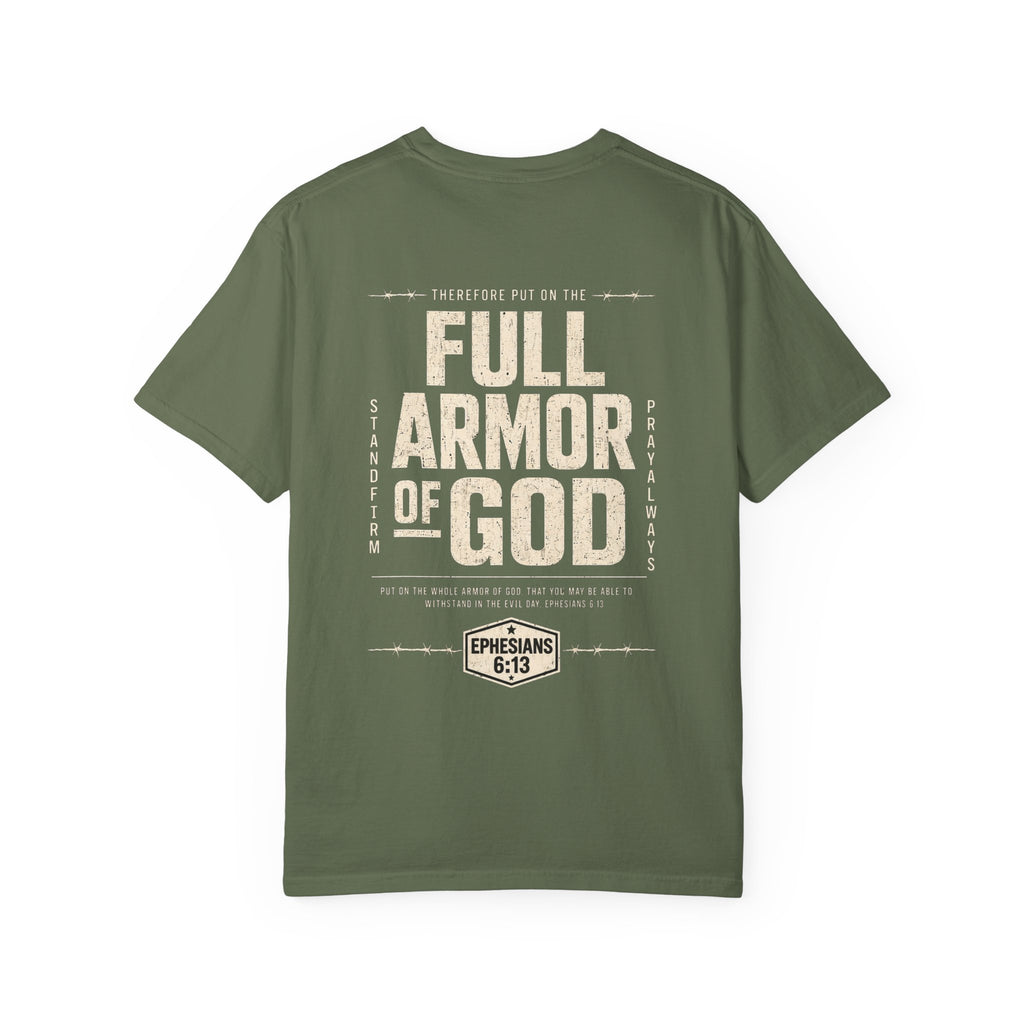 Full Armor of God T-Shirt — Ephesians 6:13 Christian Faith Tee
