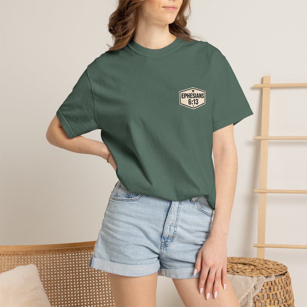 Full Armor of God T-Shirt — Ephesians 6:13 Christian Faith Tee