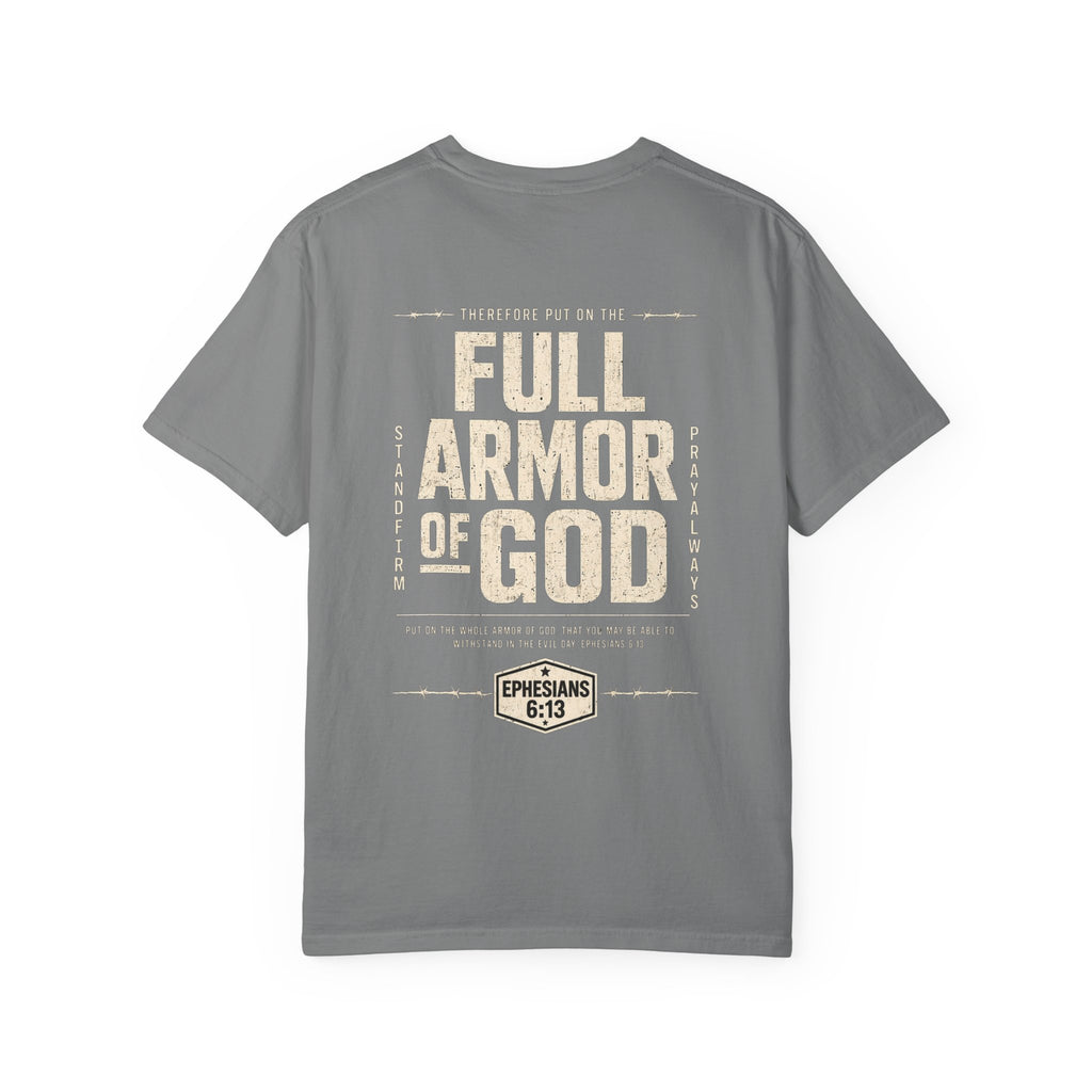 Full Armor of God T-Shirt — Ephesians 6:13 Christian Faith Tee