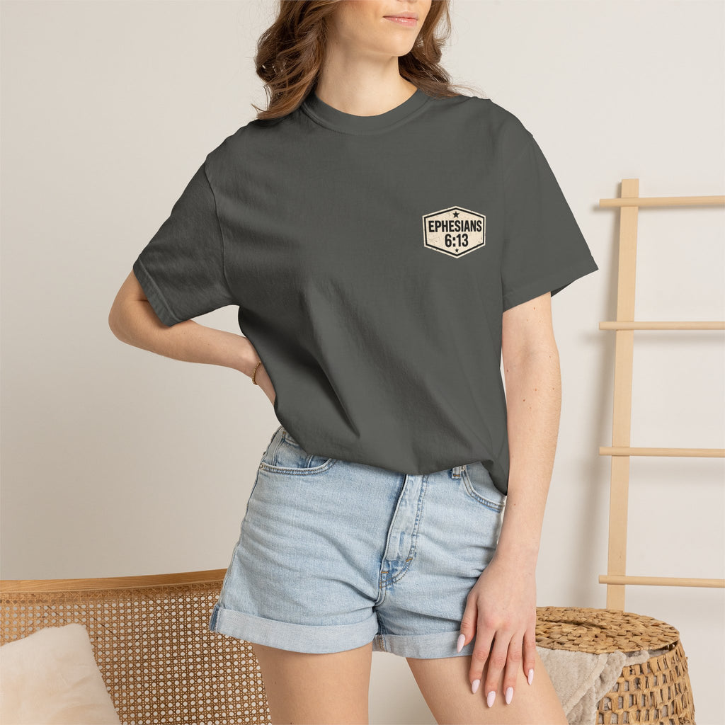 Full Armor of God T-Shirt — Ephesians 6:13 Christian Faith Tee