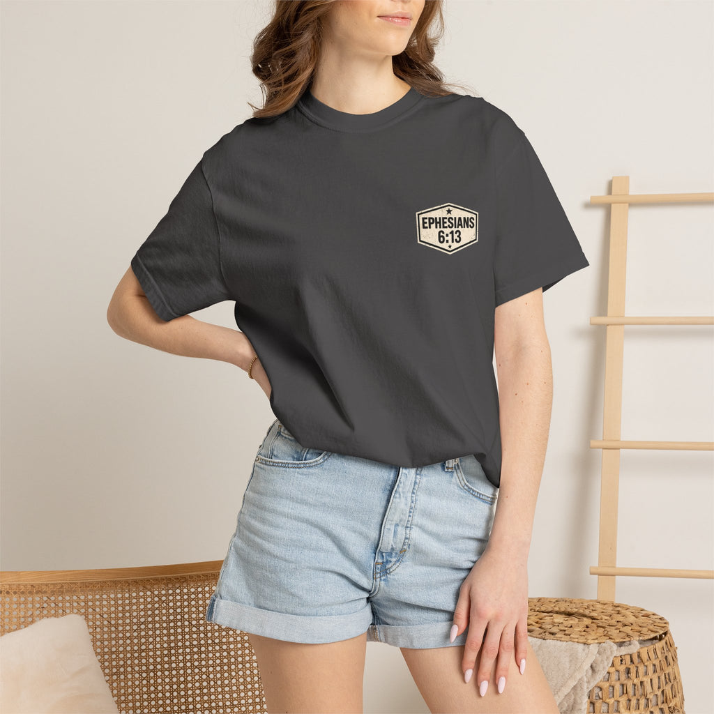 Full Armor of God T-Shirt — Ephesians 6:13 Christian Faith Tee