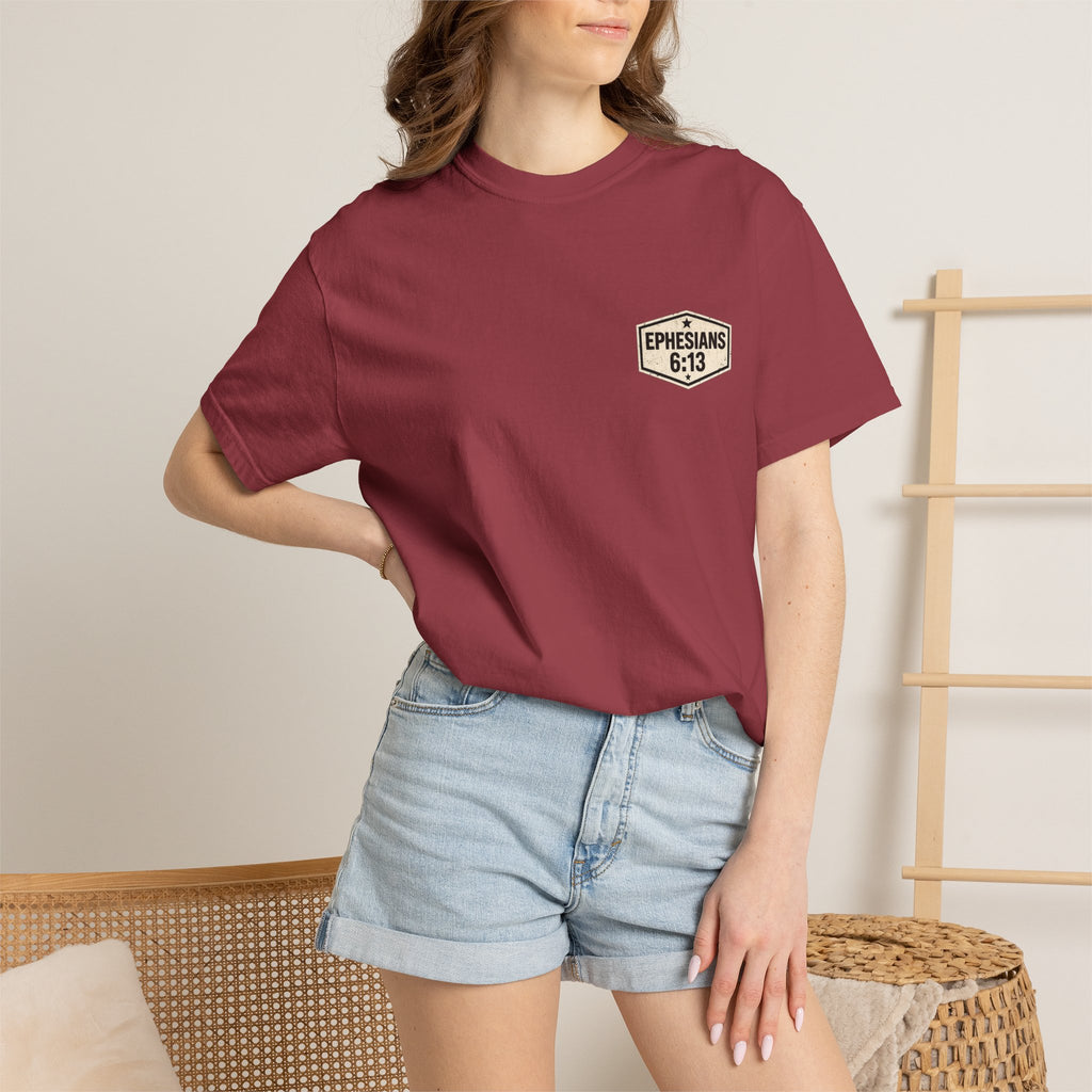 Full Armor of God T-Shirt — Ephesians 6:13 Christian Faith Tee