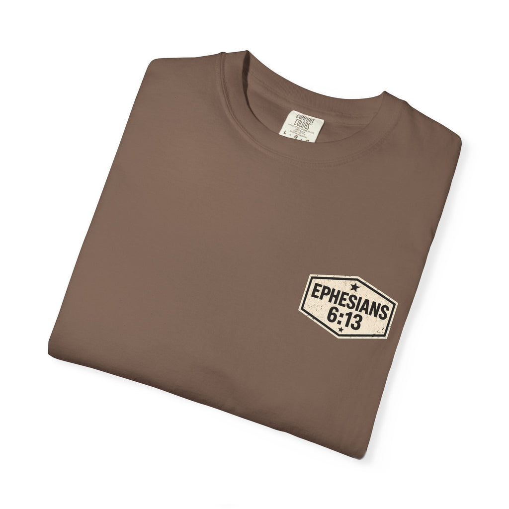 Full Armor of God T-Shirt — Ephesians 6:13 Christian Faith Tee