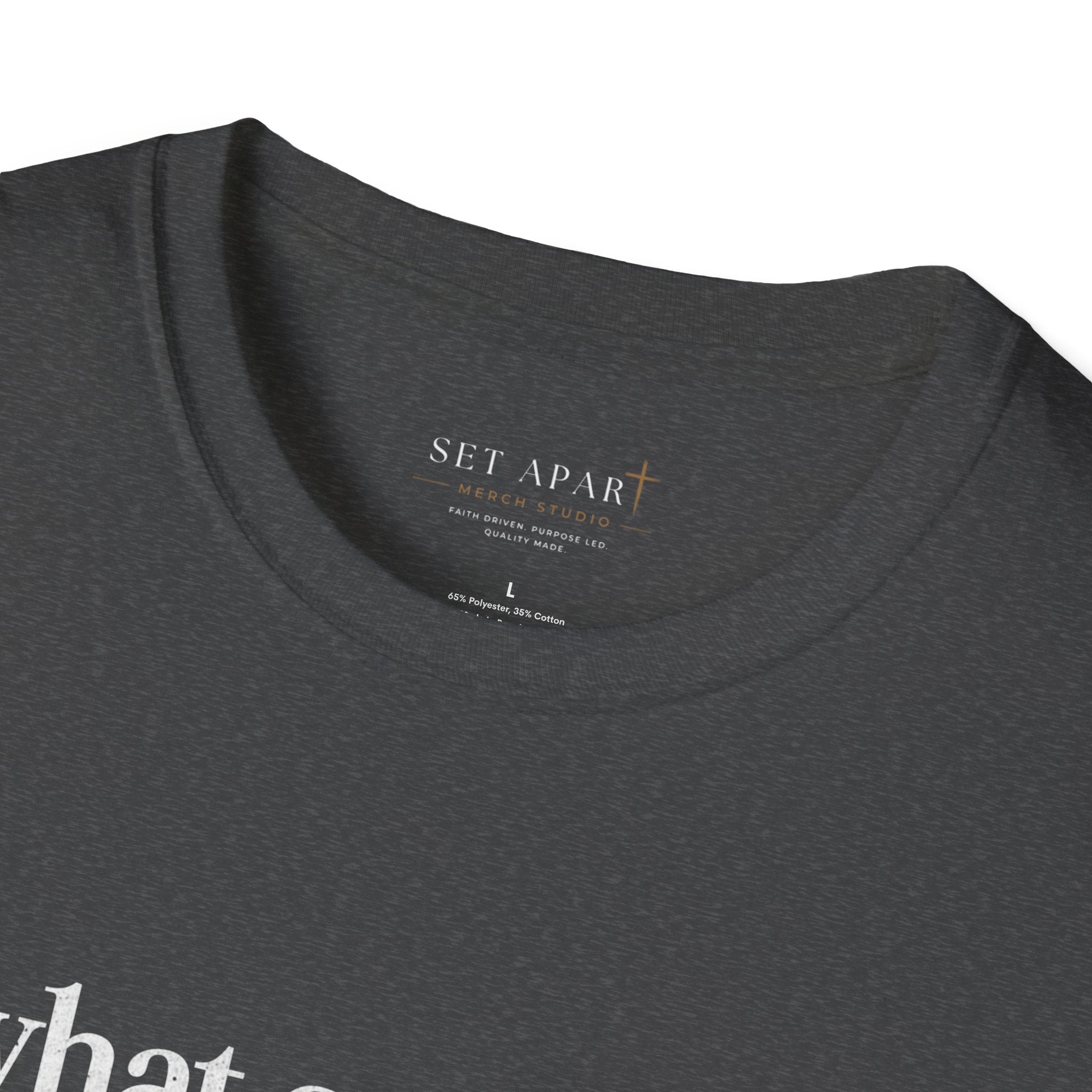Christian T-Shirt "What Can Wash Away My Sins? — Nothing But the Blood of Jesus"