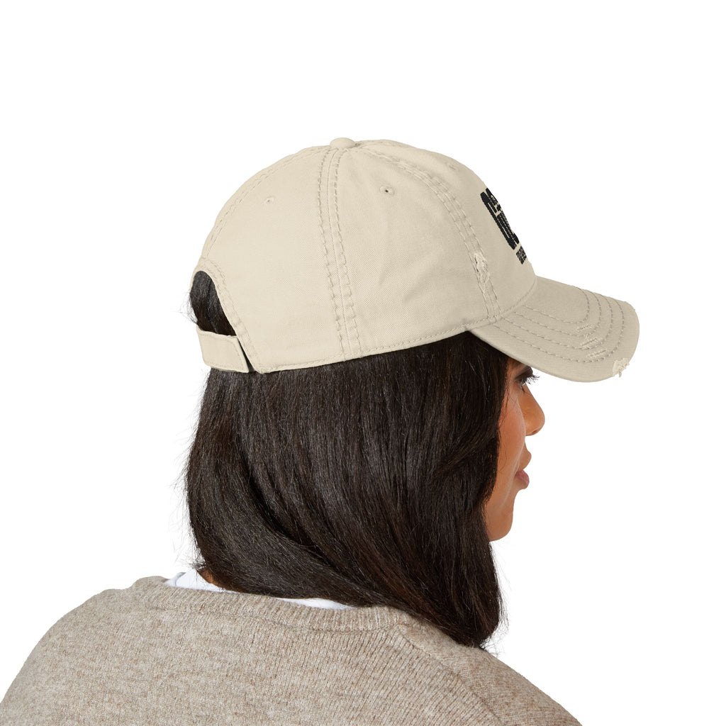 Best Dad by Par Golf Dad Hat - Distressed Embroidered Baseball Cap