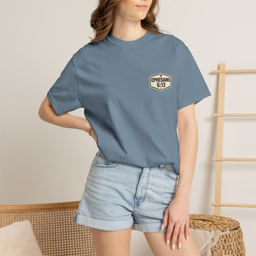 Full Armor of God T-Shirt — Ephesians 6:13 Christian Faith Tee