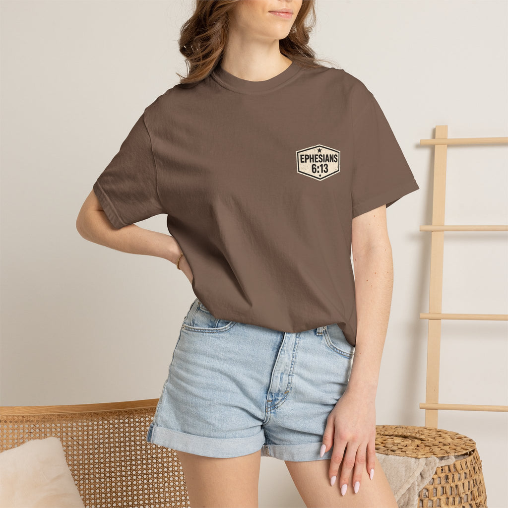 Full Armor of God T-Shirt — Ephesians 6:13 Christian Faith Tee
