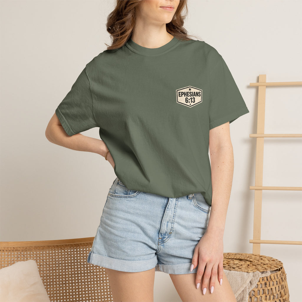 Full Armor of God T-Shirt — Ephesians 6:13 Christian Faith Tee
