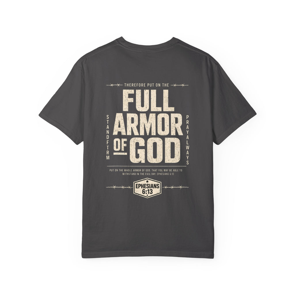 Full Armor of God T-Shirt — Ephesians 6:13 Christian Faith Tee